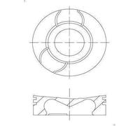 Pistone MAHLE 021 PI 00124 002 per DACIA LOGAN (LS_) 1.5 2007-2011
