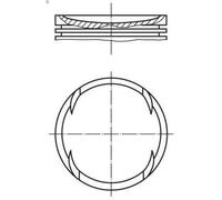 Pistone MAHLE 028 PI 00120 000 per SKODA FABIA I (6Y2) 1.2 2003-2008
