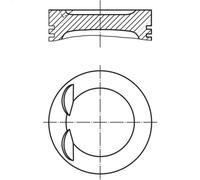 Pistone MAHLE 028 PI 00134 001 per AUDI A3 (8P1) 2 2004-2012