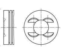Pistone MAHLE 028 PI 00153 002 per SEAT LEON (5F1) 1.4 2012-2016