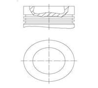 Pistone MAHLE 028 PI 00155 000 per MAN TGE Furgone 2 2017-2024