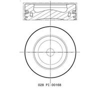 Pistone MAHLE 028 PI 00168 000 per CALIFORNIA T6 Camper (SGC, SGG, SHC) 2 2015-