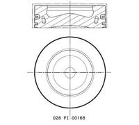 Pistone MAHLE 028 PI 00168 002 per CALIFORNIA T6 Camper (SGC, SGG, SHC) 2 2015-