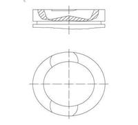 Pistone MAHLE 037 PI 00107 000 per KERAX 10.837 2005-2009