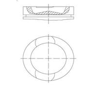 Pistone MAHLE 037 PI 00107 000 per RENAULT TRUCKS PREMIUM 2 10.837 2005-2009
