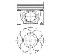 Pistone MAHLE 037 PI 00151 000 VOLVO V60 I (155) 2 2010-2014