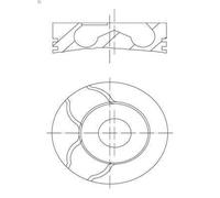 Pistone MAHLE 038 63 00 per VOLVO FL 5.48 2000-