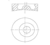 Pistone MAHLE 043 94 00 RENAULT TRUCKS MIDLINER 3.99 1990-1992