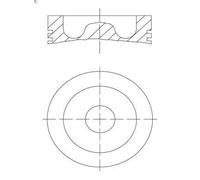 Mahle Original Pistone MAHLE 061 PI 00129 000 per SCANIA T 15.607 2004-2005