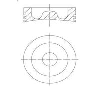 Pistone MAHLE 061 PI 00129 000 per SCANIA T 15.607 2004-2019