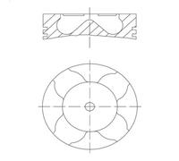 Pistone MAHLE 081 PI 00103 000 per BMW 3 (E46) 3 2002-2004