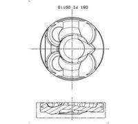 Pistone MAHLE 081 PI 00110 002 per BMW 1 (F20) 1.6 2011-2015