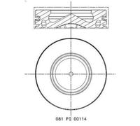 Pistone MAHLE 081 PI 00114 000 BMW 3 (E90) 2 2004-2011