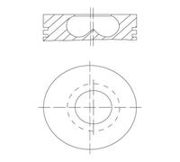 Pistone MAHLE 081 PI 00123 002 BMW 5 (F10) 2 2010-2016