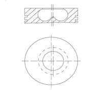 Pistone MAHLE 081 PI 00123 002 per BMW 5 (F10) 2 2010-2016