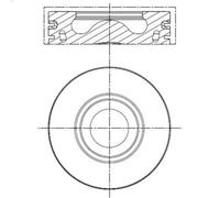 Pistone MAHLE 13 PI 00137 002 per PEUGEOT BOXER Autobus 2.2 2011-2020