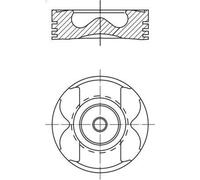 Pistone MAHLE 21 PI 00129 per RENAULT ESPACE V (JR_) 2 2018-2023