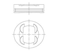 Pistone MAHLE 681 PI 00109 002 KIA MAGENTIS II (MG) 2 2009-201