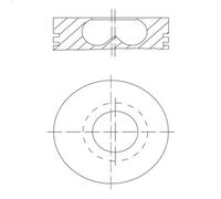 Pistone MAHLE 81 PI 00123 002 per BMW 5 (F10) 2 2010-2016