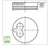 Pistone Mahle per AUDI 100 80 VOLVO 940 760 740 240 VW PASSAT (33B) (32B) TR cok
