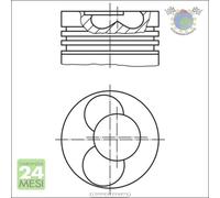 Pistone Mahle per AUDI CABRIOLET A6 A4 A3 80 FORD GALAXY MULTICAR Tremo SEAT TO