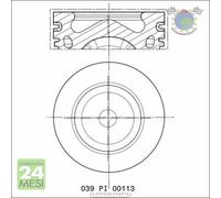 Pistone Mahle per CITROEN SPACETOURER JUMPY III C-ELYSEE BERLINGO II GRAND C czy