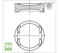 Pistone Mahle per MERCEDES CLASSE CLC 180 C 160 b21