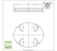 Pistone Mahle per MERCEDES CLASSE GLK 350 CLC GL 450 SPRINTER 524 424 324 224 S