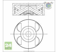 Pistone Mahle per MERCEDES SPRINTER 515 513 415 315 313 215 213