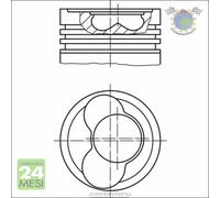 Pistone Mahle per VW TRANSPORTER LT 28-46 28-35 cq7