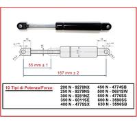 PISTONE molla a GAS Testine a OCCHIELLO 28 Tipi di Interasse - PISTONI RICAMBIO