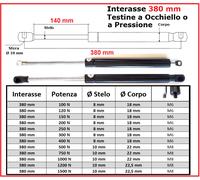 PISTONE molla GAS per Letto Contenitore e TANTO ALTRO 18 Tipi Interasse RICAMBIO