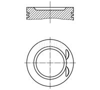 Pistone motore 011 73 01 MAHLE per OPEL CALIBRA A ASTRA F Hatchback OMEGA B