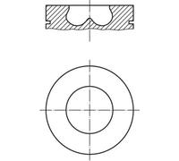 Pistone motore 013 PI 00107 002 MAHLE per FORD TRANSIT Furgone TRANSIT Autobus