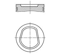 MAHLE ORIGINAL 030 42 02 Pistone motore