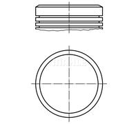 MAHLE Pistone per PEUGEOT 040 02 00