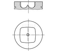 Pistone motore 043 80 00 MAHLE