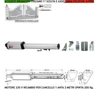 Pistone Motore 230 V Corsa 300 mm Cancello Automatico Sblocco Ck Ricambio Motore