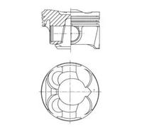 KOLBENSCHMIDT 41267600 Pistone motore