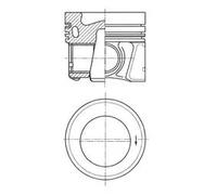 Pistone motore 41661600 KOLBENSCHMIDT per AUDI SKODA VW SEAT