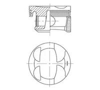Pistone KOLBENSCHMIDT 41705620