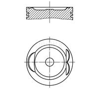 Pistone motore 627 33 00 MAHLE per MAZDA 626 II 626 II Hatchback 626 III Coupé