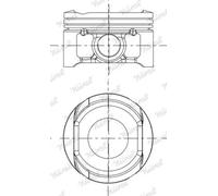 Pistone motore 87-437700-00 NÜRAL per NISSAN NOTE TIIDA Hatchback MICRA III JUKE