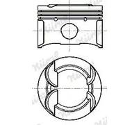 Pistone motore 87-444807-10 NÜRAL per PEUGEOT CITROËN MINI