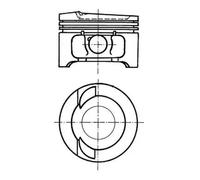 KOLBENSCHMIDT 91033610 Pistone motore