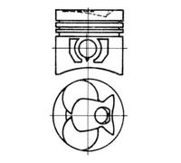 KOLBENSCHMIDT Pistone compatibile con 93444620