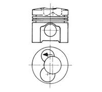 Pistone motore 93472600 KOLBENSCHMIDT per RENAULT VW