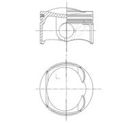 Pistone motore EvoGlide® rivestito 028 PI 00156 002 MAHLE
