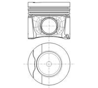Pistone motore EvoGlide® rivestito 037 PI 00152 001 MAHLE