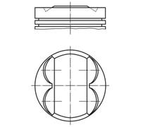 MAHLE ORIGINAL 011 PI 00113 000 Pistone motore